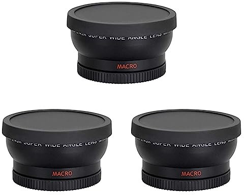 ISTOVO 3X Convertisseur Grand Angle 0,45X 58mm avec Macro-Macro pour Rebel T6S, T6I, Sl1, T5, T5I, T4I, T3I, T1I, T2I, Xsi, XS, Xd, 60D, 60Da, 7D, 5D, 1D