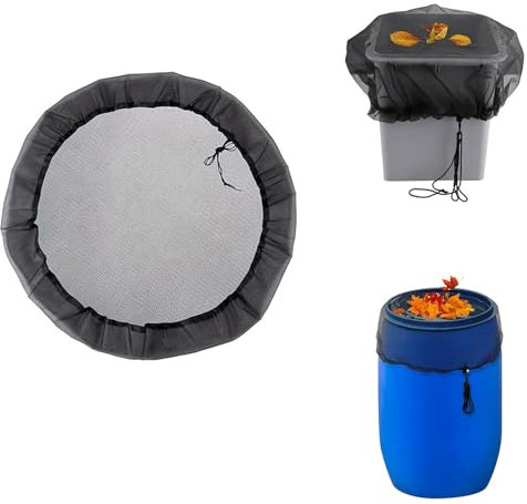 Copertura per Barile da Pioggia Rete di copertura in rete for barili di raccolta dell'acqua Secchi di raccolta dell'acqua Coperchio di protezione del serbatoio dell'acqua Coperchio di raccolta della p