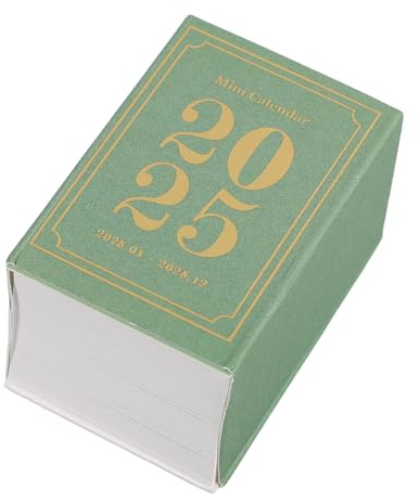 SHINEOFI Mini Calendario de Escritorio Mini Calendario para Decoración de Escritorio de Sobremesa Diario