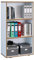 VCM Holzregal stehend | platzsparender Aktenschrank | Maße ca. H. 110 x B. 60 x T. 33 cm | Elegantes Regal | Büroregal – Salia 3fach B. 60 cm