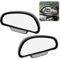 2pcs Miroir D'angle Mort Pour Rétroviseur, Miroir D'angle Mort de Voiture De Grand Angle, Rétroviseur Auxiliaire Réglable à 360 Degrés, Compatible avec Camion, SUV, Van