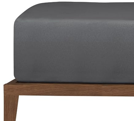 Uncover by Schiesser Spannbettlaken New Jersey - Edeljersey - 100 x 200 cm - Taupe