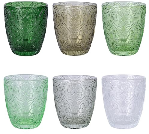Villa d'Este Home Tivoli 1996 Grenade Greenery Lot de 6 verres à eau 300 ml