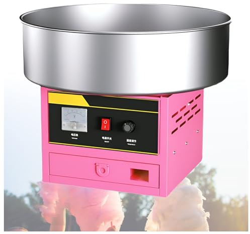UPLTOE Máquina De Algodón De Azúcar Automática Profesional,Comercial Máquina Eléctrica De Algodón De Azúcar,con Tazón De Acero Inoxidable,para El Hogar,Carnaval 1200w A