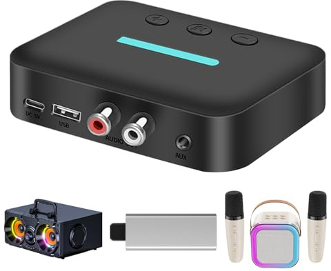 Receptores De Audio Para Vehículos,Convertidor Plug-and-Play con Reducción de Ruido | Receptor De Audio Para Vehículos,Para Salpicadero SUV Vehículo Recreativo Actualización Estéreo Música Conducción