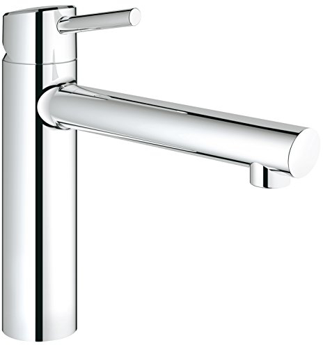 Grohe Concetto Küchenarmatur, mittelhoher Auslauf, Schwenkbereich 140Degree, Vorfenstermontage 31210001 Chrom (alte Variante)