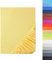 NatureMark - Mikrofaser SPANNBETTLAKEN zum Sparpreis! viele Größen und Farben Markenware (120x200 cm, gelb)