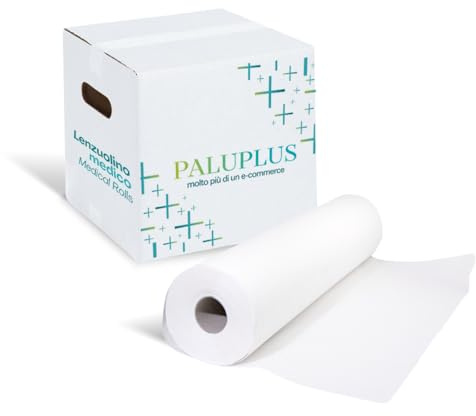 Palucart® lenzuolino medico per lettino rotolo carta lettino massaggio 6 lenzuolini medici 75 altezza 60cm - F