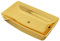 vidaXL Waschbecken Aufsatzwaschbecken Waschtisch Waschplatz Handwaschbecken Waschschale Aufsatzbecken Becken Badezimmer 71x38x13,5cm Keramik Golden