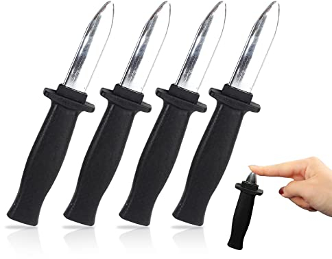 NITAIUN 4 Pezzi Coltello Pugnale in Plastica, Trucco Scherzo di Halloween Coltello Finto Halloween Coltello Retrattile per Giocattolo per Trucchi Adulti Festa