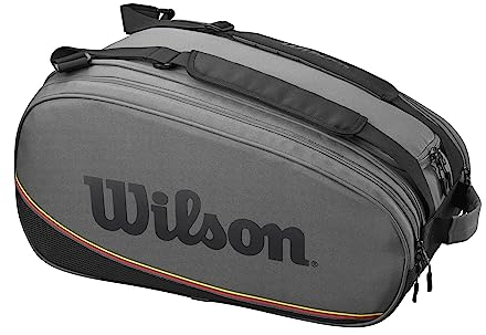 Wilson Padel-Tasche Tour Pro Staff, Für bis zu 6 Schläger, Schwarz