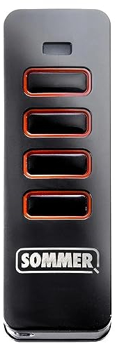 1 x Sommer Handsender Pearl 4018 4018V000 - Garagentor-Fernbedienung 868,8 MHz und 868,95 MHz Reichweite ca. 60-150 m (je nach Umgebung)