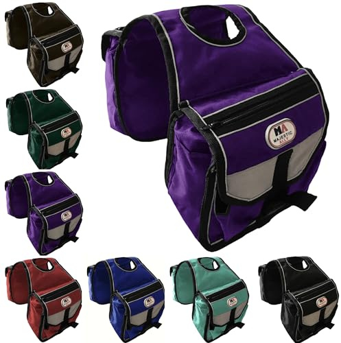 Majestic Ally Horn Bag, Nylon Insulated Padded Reflective Pockets,Two Water Bottle, Camera/Cell Phone Pocket, Horn Bag (Purple)