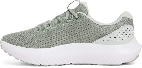 Under Armour Women's Charged Surge 4 Running Shoe, (348) Silica Green/Hydro Green/Hydro Green, 7