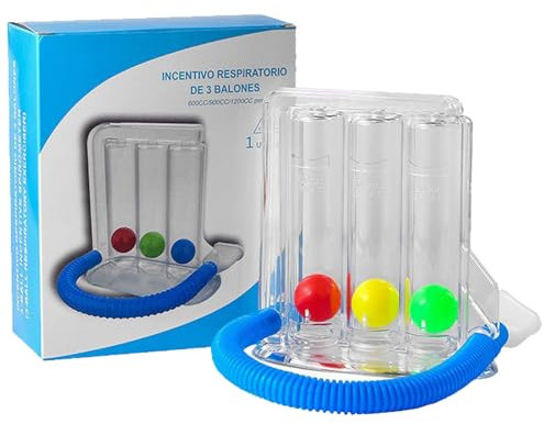 Atemtrainer mit 3 Bunten Bällen,Lungenfunktion Tiefatemtrainer mit 3-Kammer,Lungenfunktionstest Gerät,Atemtrainer Lungenfunktion Tiefatemtrainer,Lungentrainer Atemtrainer