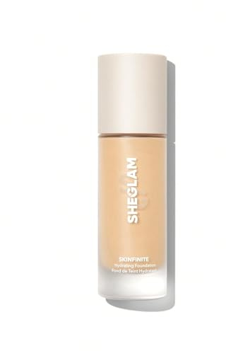 SHEGLAM Skinfinite Hydrating Foundation Flawless Dewy Foundation Hydrating Coverage Invisible Pore Concealer Pore-less Non-Greasy Lightweight Natural Soft Liquid Foundation-Buttercream