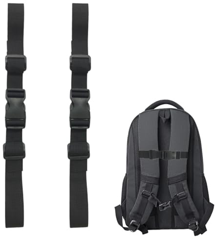 COYUN 2 Pcs Correa de Pecho para Mochila, Reemplazar la Mochila Ajustable de Nailon con Hebillas Nylon Antideslizante Correa, Accesorios para Jogging,Senderismo y Salir a Correr