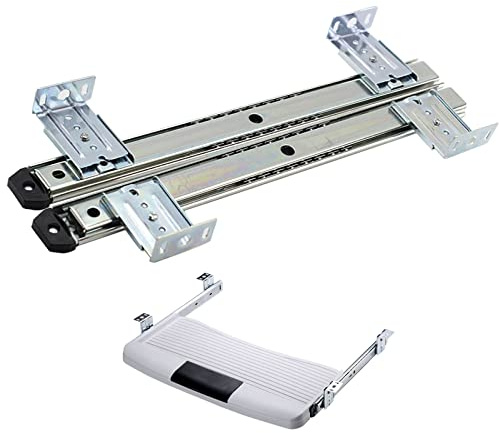 Guida di scorrimento per tastiera regolabile per tastiera con cuscinetti a sfera da scrivania Soluzione versatile per riporre la tastiera sotto la scrivania Accessori per vassoio per tastiera a