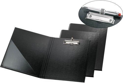 FALKEN Klemmbrettmappe mit Stiftehalter schwarz