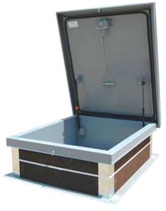 Acudor Galvanized Roof Hatch, Steel, 36x36