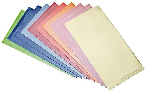 Wiedemann Verzierwachsplatten Perlmutt 10 Stück Sortiert, Größe 20 x 10 cm, zum Verzieren von Kerzen