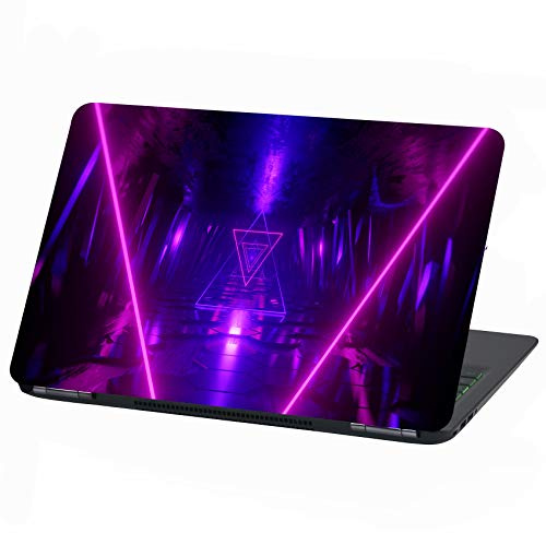 Pellicola protettiva autoadesiva per computer portatile laptop cover in vinile adesivo universal design astratto skin sticker (15″, LP17 Neon Light)