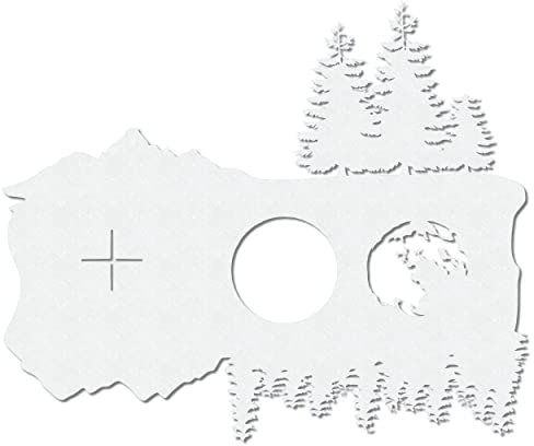 Herterich Products Airbrush stencil för skog – tatuering och graffiti stencil mall