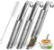 Serrenf 3 Pcs Silver Stainless Steel Tea Infuser Stick Pipe for Loose Tea Leaf, Tea Infusers Pen with Hook