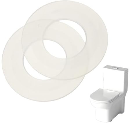 WeddHuis 2 Pezzi 63mm×33mm Anelli di Tenuta Trasparenti per Lavello, Anello di Ricambio per Bonde da 63mm