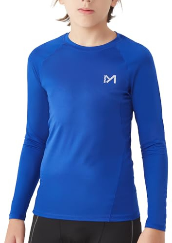 MEETYOO Maglia a Compressione per Ragazzi Lunga Camicie a Compressione per Bambini Maglietta Intima Sportiva Base Layer Traspirante ad Asciugatura Rapida Adatto per Corsa,Palestra,Basket,Calcio