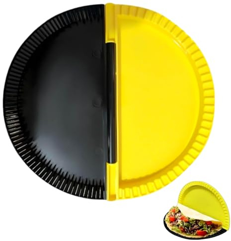 Kit de sertissage pour tortilla et quesadilla, presse à quesadilla, machine à empanada et samosa, outil de scellage de sandwich pour collations, friteuse à air et micro-ondes (rond, 1 pièce)