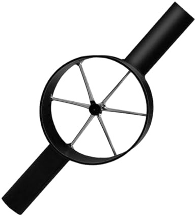 TAIZhiChe Fendeur à Bambou Manuel en Acier, Séparateur de Bambou Robuste avec Manche Allongé, Outil de Fendage Efficace pour Artisanat, Vannerie et Projets DIY (Noir, 6 Coupes)
