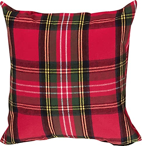 Erwin Müller Kuschel-Kissenbezug, Kissenhülle rot Größe 40x40 cm - hautsympathisch, atmungsaktiv, samtweich, 100% Baumwolle, mit Knopfverschluss