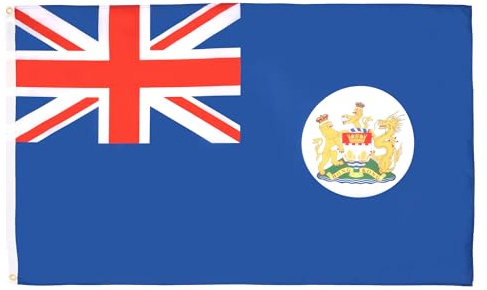 AZ FLAG - Bandera Hong Kong Antigua - 150x90 cm - Bandera Hongkonés Antigua 100% Poliéster Con Ojales de Metal integrados - 110g - Colores Vivos Y Resistente A La Decoloración