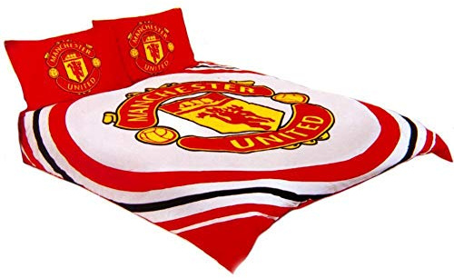 Manchester United FC Duvet Cover Pillowcase Bedding Set Double Reversible 'Pulse'