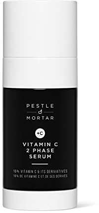 Pestle & Mortar 16% Vitamin C Serum for Face, with Hyaluronic Acid & Vitamin E, Hydrating & Brightening Serum for Dark Spots, Anti Ageing & Reduce Wrinkles 40ml