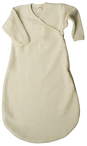 Lilano, Flauschiger Merino Wickelsack mit 2-Wege Reißverschluss, 100% Wolle (50-56)
