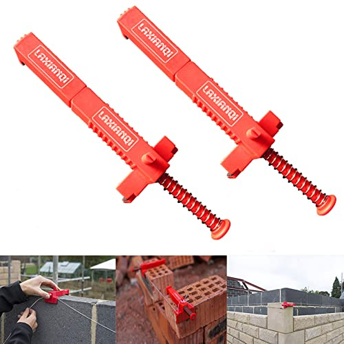 Tom tool LXQ 5.9-7.1 Inch Extended Upgrade Brick Line Clips Line Runners Sold in Pairs,Orange