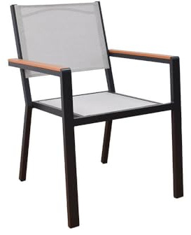 Home Deluxe Gartenstuhl stapelbar SEDIA - 2 Stück | Stapelstuhl Balkonstuhl Terrassenstuhl