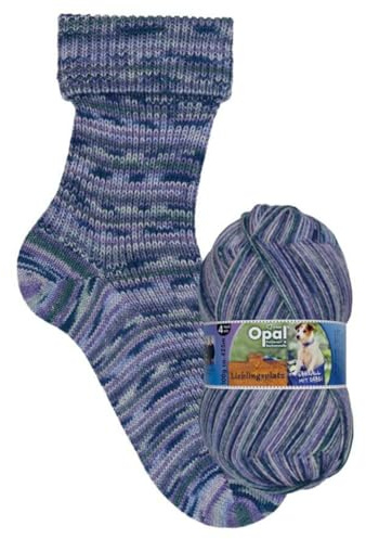 Opal Lieblingsplatz (425m) 4-Ply Yarn - Wool-Blend, for Knitting Warm Socks with Unique Colour Patterns, 11462, 1 x 100g