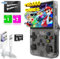 SVP Formats R36S Consola retro portátil 128 GB con +25.000 Juegos +26 Emuladores PS1, PSP, N64, NDS, SuperN, GameB, GBA - Linux IPS 3.5 Consola de videojuegos portátil (Negro t., 64 GB (15K juegos))