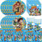 Story Party Tableware Decoration 51PCS Story Lightyear Kids Party Supplies Set Table Supplies Including Paper Plates Napkins Cups Tablecloth Reusable