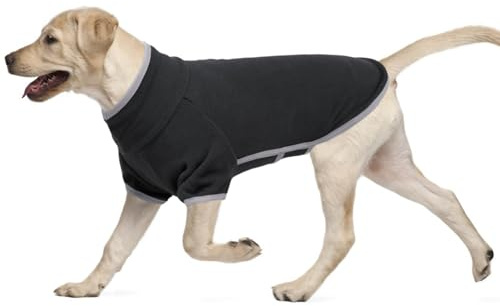 Dog Coat Medium Size, Winter Pullover Dog Pjs Onesie Warm Coats & Jackets Indoor Outdoor Coat Cold Weather Clothes(Darkgrey, M)