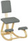HOMCOM Ergonomischer Kniestuhl, Kniehocker Gesundheitsstuhl für Zuhause, Büro, Meditation, zur Verbesserung der Nackenschmerzen Rückenschmerzen Lindern & Körperhaltung Grau
