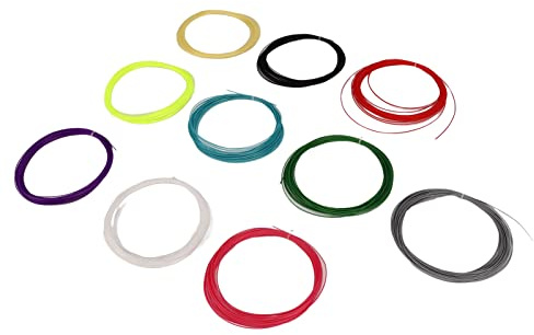 aqxreight 10 Pezzi di Miscelazione di Colori per Racchetta da Badminton, Corda Ad Alta Elasticità per Racchetta da Badminton, Sostituzione di Seconda Generazione da 28 Libbre, Accuratamente Che