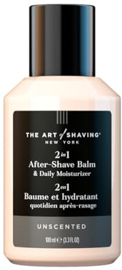 The Art of Shaving After-Shave Balm for Men - Face Moisturizer, Clinically Tested for Sensitive Skin, Unscented, 3.3 Fl Oz /100 ml, (Pack of 1)