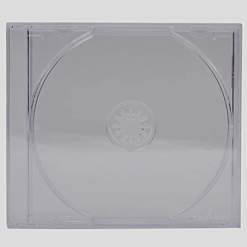 CD/DVD Jewel 10,4 mm fodral för 1 skiva med genomskinlig bricka (5-pack) av Dragon Trading®