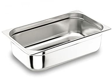 CubetasGastronorm ® GN 1/1 325x530 Acero Inoxidable 200 mm 28 L Cubeta Rectangular no Perforada sin Asas Horno Baño María Refrigeración Buffet Cocina Profesional Pastelería Hostelería Estándar Pro