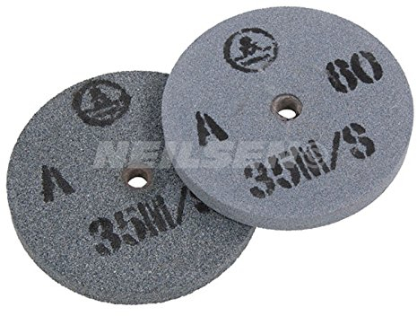 Pack of 2 Replacement grinding wheels for Bench Grinders 150mm - fine and coarse