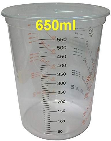 Messbecher 50x Mischbecher 650ml für Autolack Klarlack